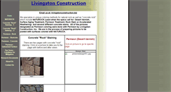 Desktop Screenshot of livingstonconstruction.biz